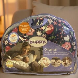 NWT Boppy Original Nursing Pillow – Navy Floral – New in Bag